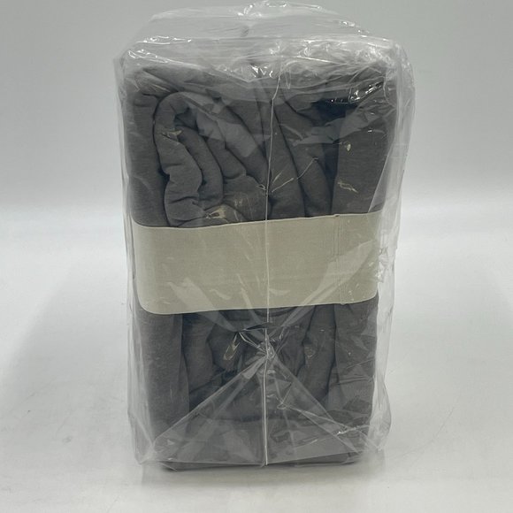 Casaluna Bedding Casaluna Jersey Duvet Cover Sham Set Dark Grey